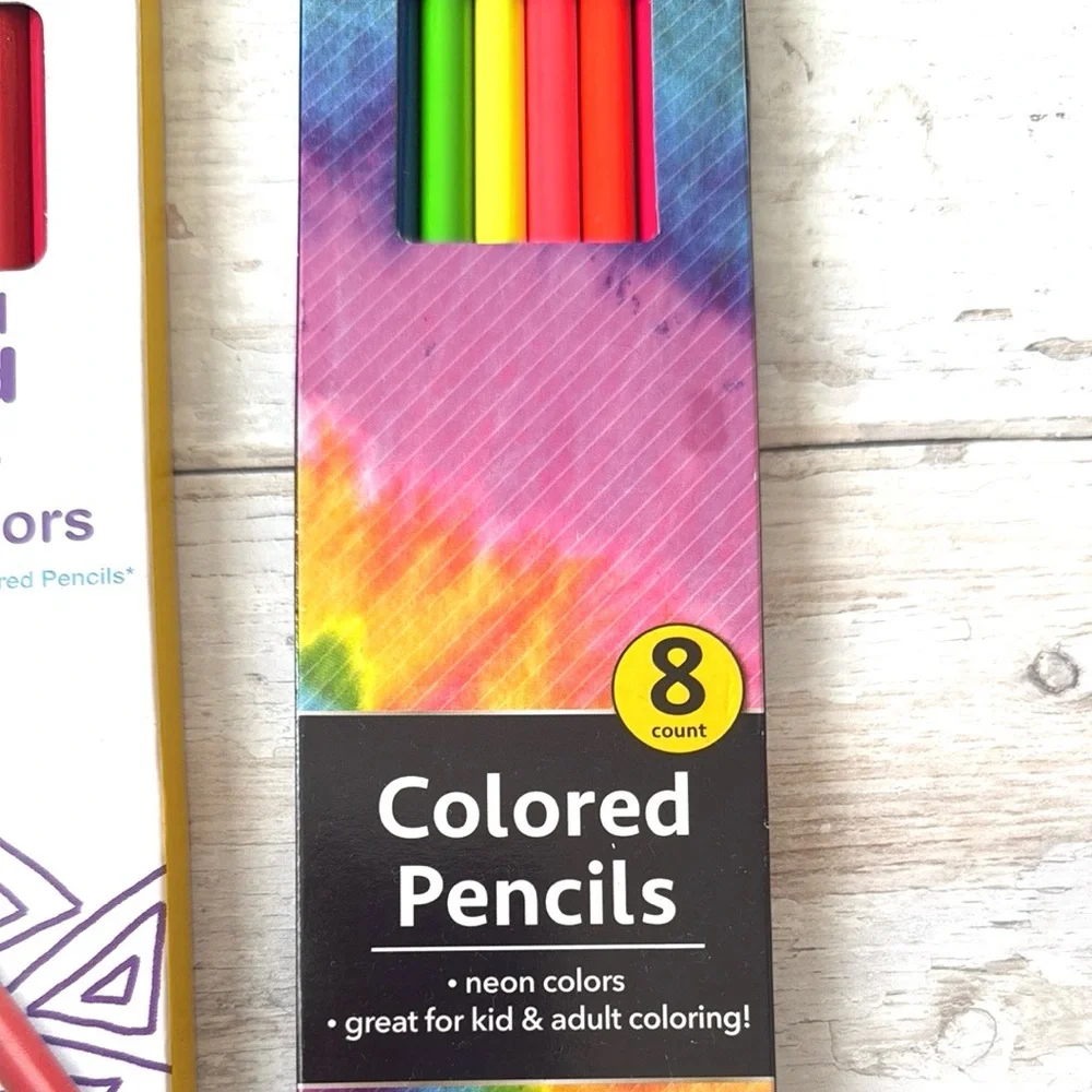 Neon Colored Oencils Color Scents Felt Tip Pens Art Supplies Lot Jot Crayola NEW